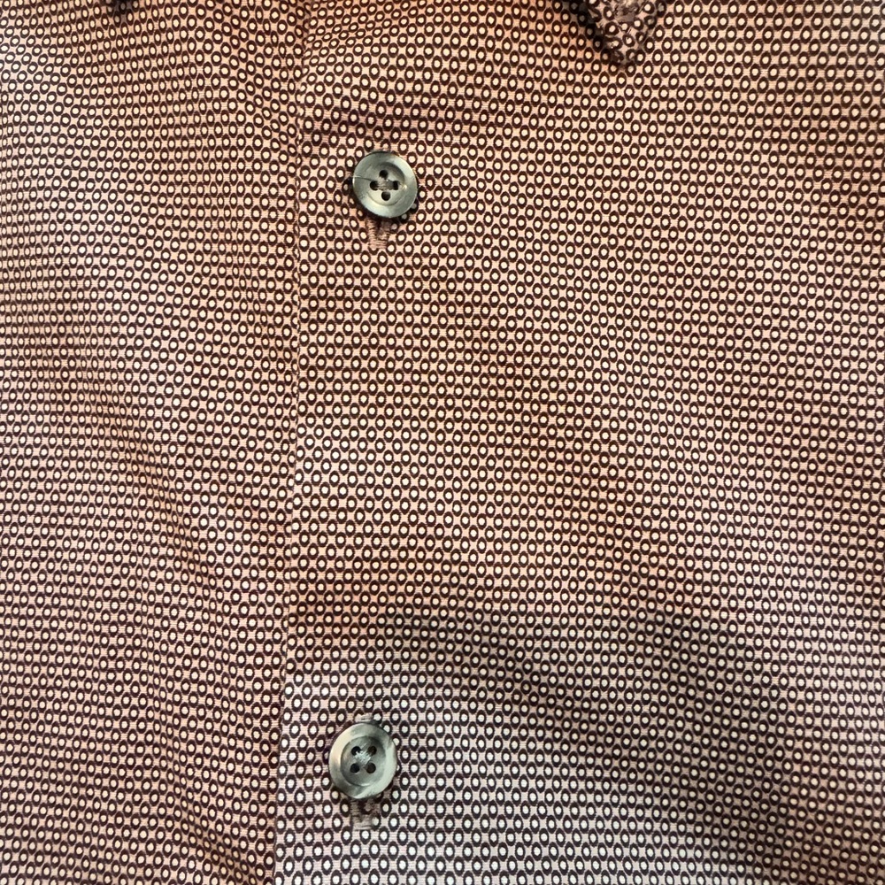 Men's Brown/Burgundy Patterned Express Shirt. Size small. Never worn.